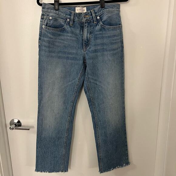 SLVRLAKE $299 Tyler Frayed Hem Straight Leg Jeans Size 27 - Picture 2 of 10